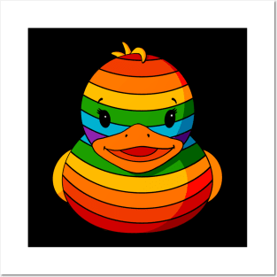 Rainbow Rubber Duck Posters and Art